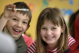 Two children